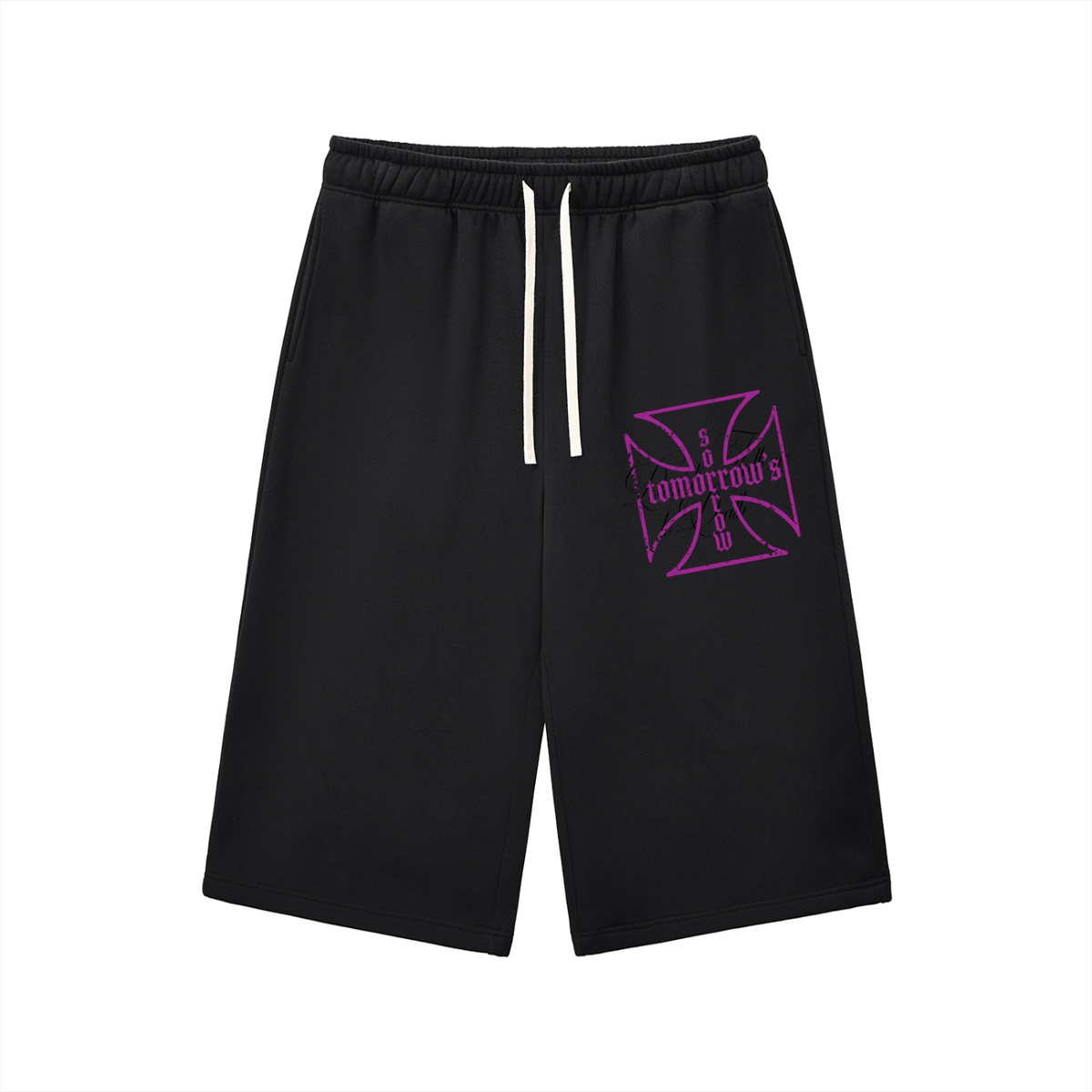 Don't Talk Me To Death Purple 3/4 Shorts