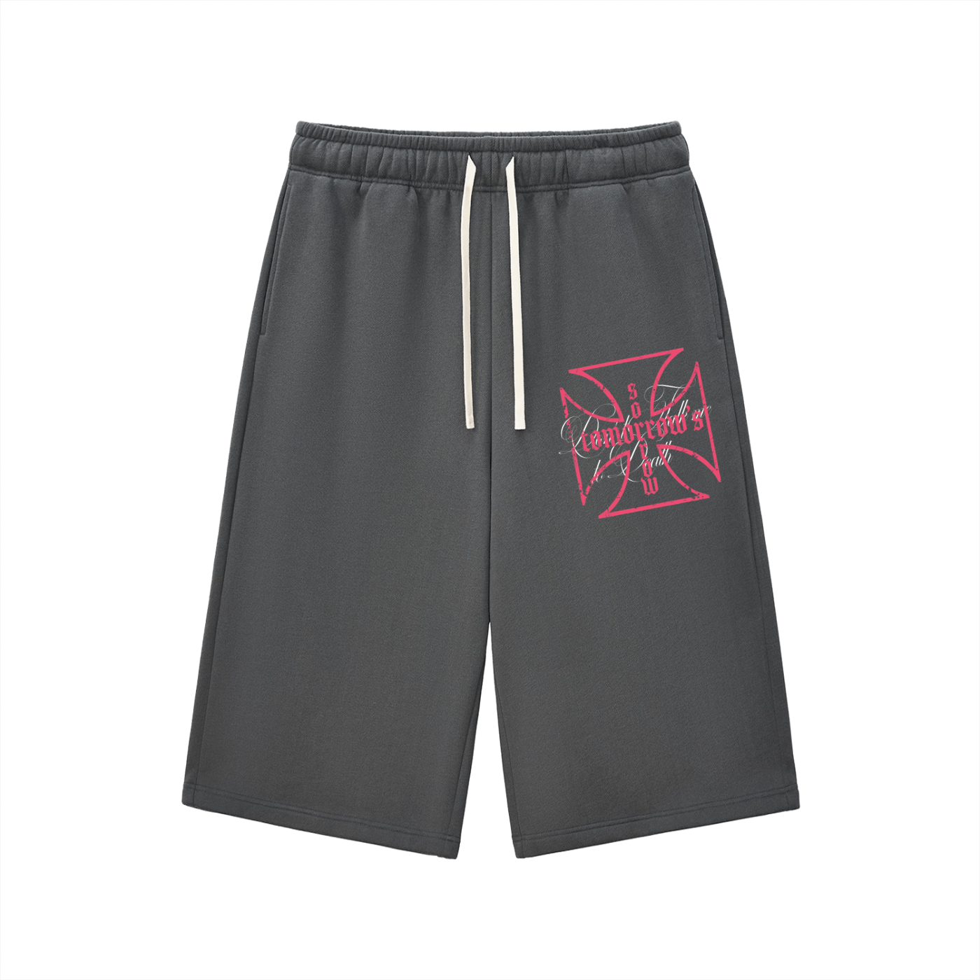 Don't Talk Me To Death Pink 3/4 Shorts